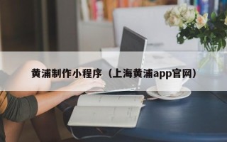 西宁黄浦制作小程序（上海黄浦app官网）