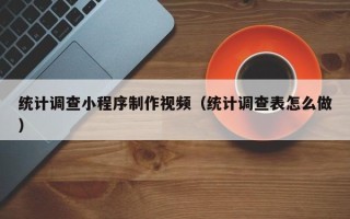 西宁统计调查小程序制作视频（统计调查表怎么做）