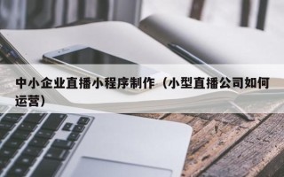 西宁中小企业直播小程序制作（小型直播公司如何运营）